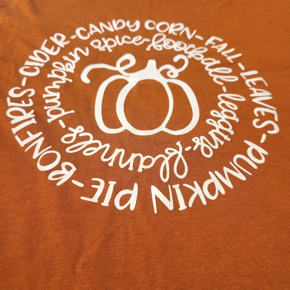 Women's Fall Theme Pumpkin Shirt Size Medium - Picture 4 of 8